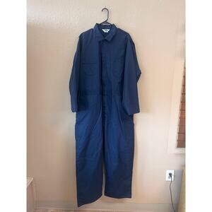 Vintage 80s Berco Work Apparel blue coveralls size XL